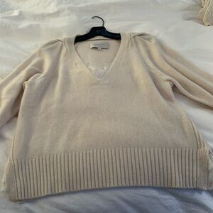 Brochu walker ivory cashmere/wool sweater - excellent condition - worn only once
